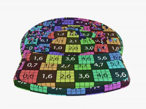 Mu&ntilde;eco de nieve de galleta navide&ntilde;a 3 Modelo 3D