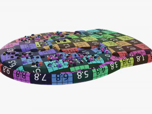 Mu&ntilde;eco de nieve de galleta navide&ntilde;a 3 Modelo 3D