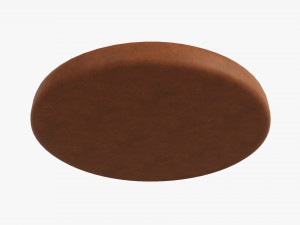 Christmas cookie snowman head Modelo 3D