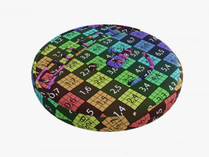 Cabeza de mu&ntilde;eco de nieve de galleta navide&ntilde;a Modelo 3D