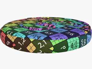 Cabeza de mu&ntilde;eco de nieve de galleta navide&ntilde;a Modelo 3D