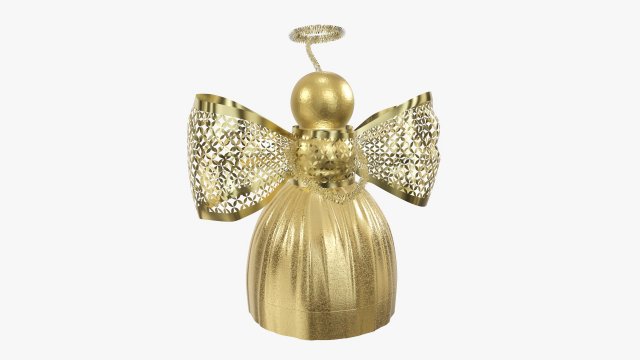 Christmas decoration angel 3D मॉडल .c4d .max .obj .3ds .fbx .stl .blend 