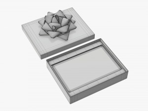 Christmas gift card in box 01 Modelo 3D