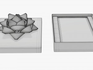 Christmas gift card in box 01 Modelo 3D