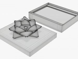 Christmas gift card in box 01 Modelo 3D