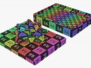 Christmas gift card in box 01 Modelo 3D
