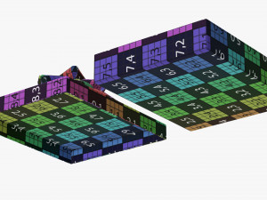 Christmas gift card in box 01 Modelo 3D