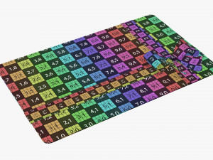 Christmas gift card with ribbon 02 3D Model