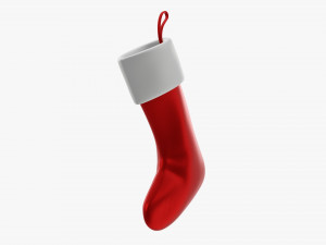 Christmas gift stocking 01 Modelo 3D