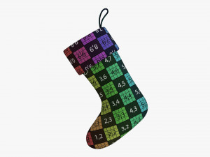 Christmas gift stocking 01 Modelo 3D