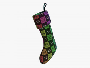 Christmas gift stocking 01 Modelo 3D