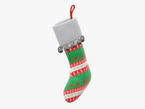 Christmas gift stocking 02 Modelo 3D
