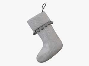 Christmas gift stocking 02 Modelo 3D