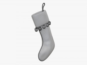 Christmas gift stocking 02 Modelo 3D