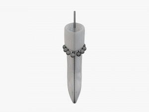 Christmas gift stocking 02 Modelo 3D