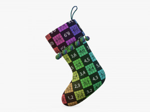 Christmas gift stocking 02 Modelo 3D