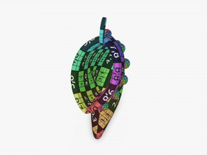 Christmas gift stocking 02 Modelo 3D