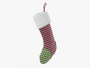 Christmas gift stocking 03 Modelo 3D