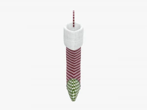 Meia de presente de Natal 03 Modelo 3D