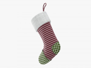 Christmas gift stocking 03 Modelo 3D