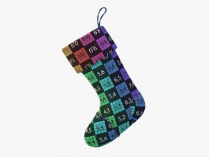 Christmas gift stocking 03 Modelo 3D