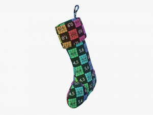 Christmas gift stocking 03 Modelo 3D