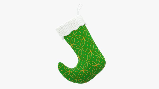 Christmas gift stocking 04 Modelo 3D .c4d .max .obj .3ds .fbx .stl .blend 