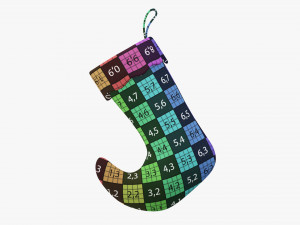 Christmas gift stocking 04 Modelo 3D