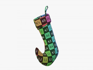 Christmas gift stocking 04 Modelo 3D