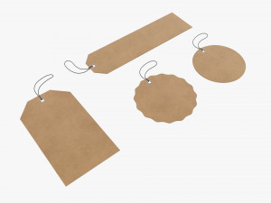 Christmas gift tags Modelo 3D