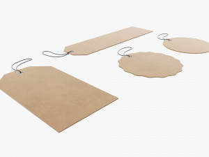 Christmas gift tags Modelo 3D