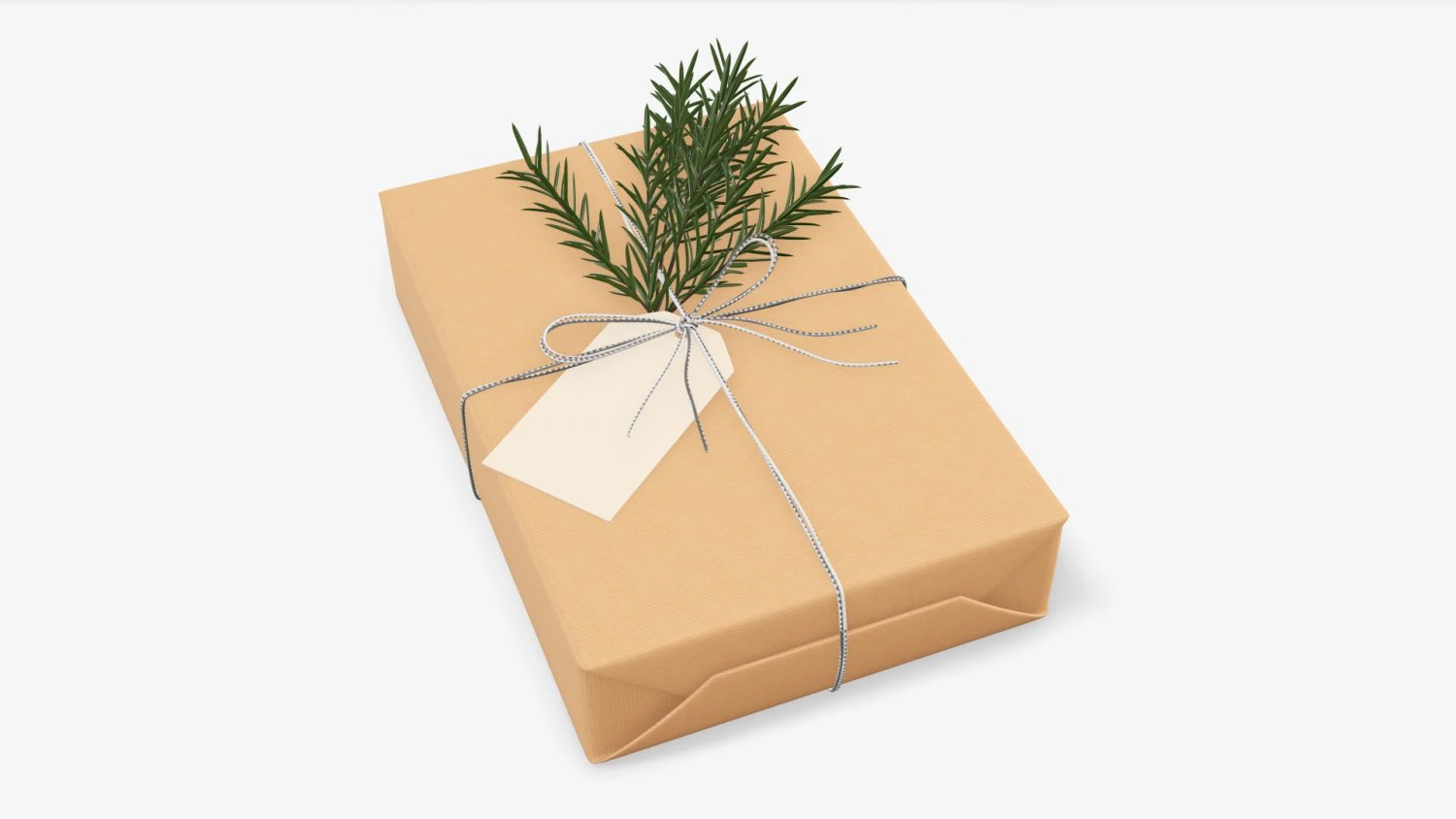 Christmas gift wrapped 05 3D Model .c4d .max .obj .3ds .fbx .stl .blend 