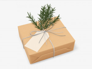 Christmas gift wrapped 06 Modelo 3D