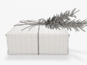 Christmas gift wrapped 06 3D Model