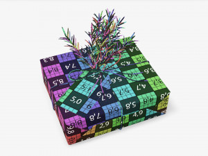 Christmas gift wrapped 06 3D Model