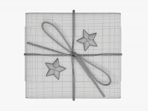 Christmas gift wrapped 08 3D Model