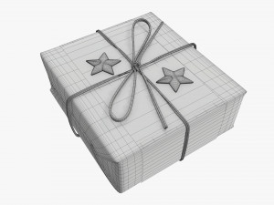 Christmas gift wrapped 08 3D 모델