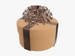 Christmas gift wrapped 09 3D Model
