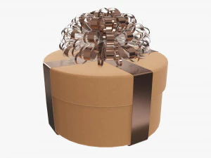 Christmas gift wrapped 09 3D Model