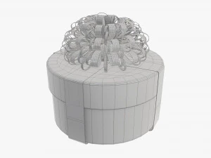 Christmas gift wrapped 09 3D Model