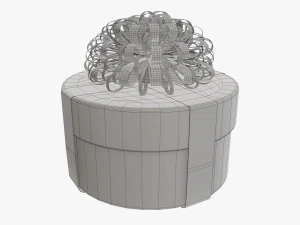 Christmas gift wrapped 09 3D Model