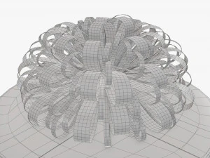 Christmas gift wrapped 09 3D Model