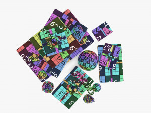 Christmas gifts with decorations 01v2 Modelo 3D