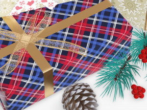 Christmas gifts with decorations 02 3D Модель