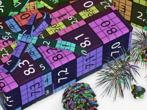 Christmas gifts with decorations 02 3D Model