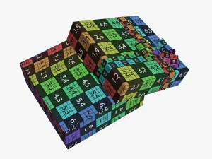 Christmas gifts wrapped 03 3D Model
