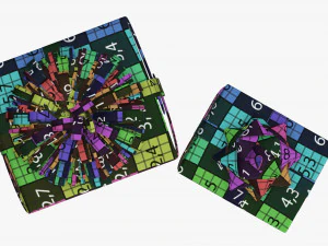 Christmas gifts wrapped 04 3D Model
