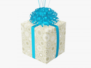 Christmas gifts wrapped 05 with balloons Modelo 3D
