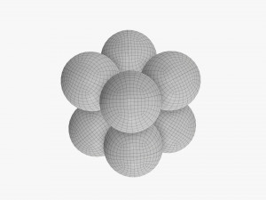 Christmas gifts wrapped 05 with balloons Modelo 3D