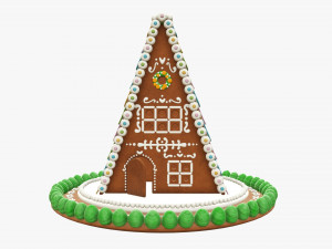 Christmas gingerbread house 3D मॉडल